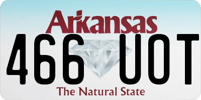 AR license plate 466UOT