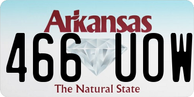 AR license plate 466UOW