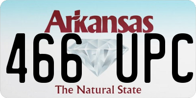 AR license plate 466UPC