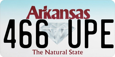 AR license plate 466UPE