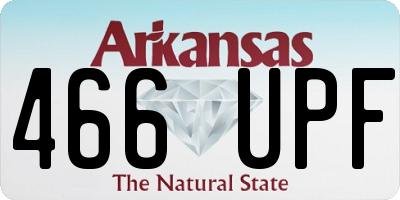 AR license plate 466UPF