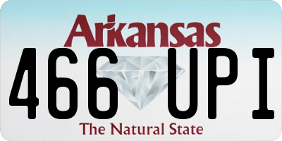 AR license plate 466UPI