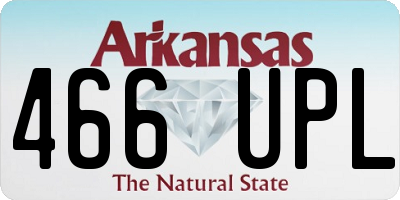 AR license plate 466UPL