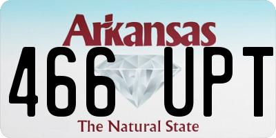 AR license plate 466UPT