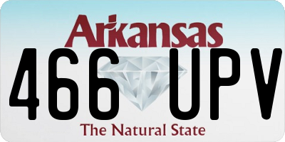 AR license plate 466UPV