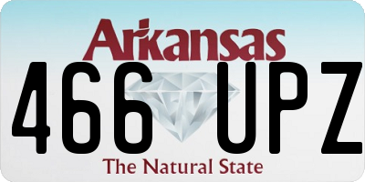 AR license plate 466UPZ