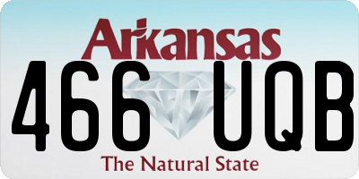 AR license plate 466UQB