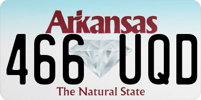 AR license plate 466UQD