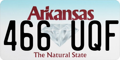 AR license plate 466UQF