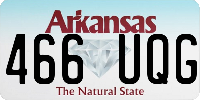 AR license plate 466UQG