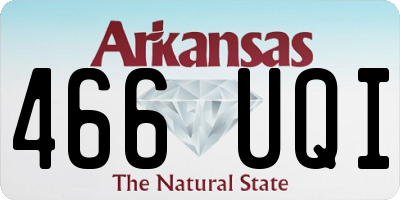 AR license plate 466UQI