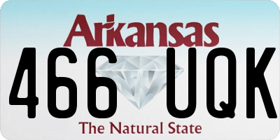 AR license plate 466UQK