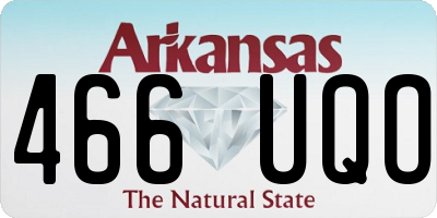 AR license plate 466UQO
