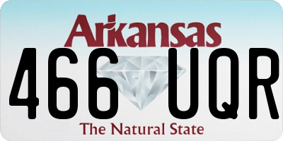 AR license plate 466UQR