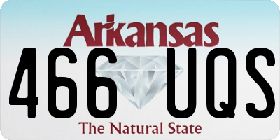 AR license plate 466UQS