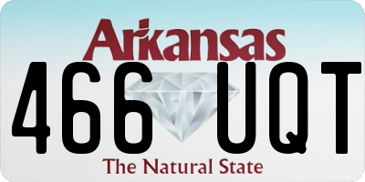 AR license plate 466UQT
