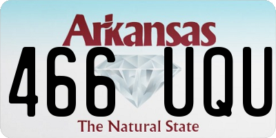 AR license plate 466UQU