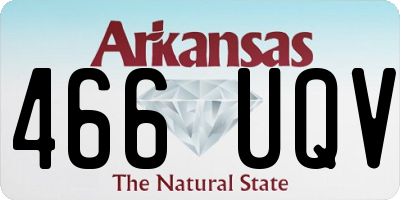 AR license plate 466UQV