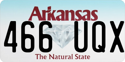 AR license plate 466UQX