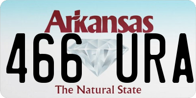 AR license plate 466URA