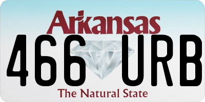 AR license plate 466URB