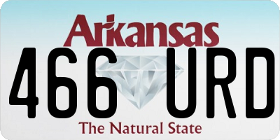 AR license plate 466URD