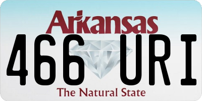 AR license plate 466URI