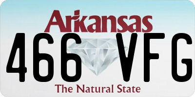 AR license plate 466VFG