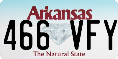 AR license plate 466VFY