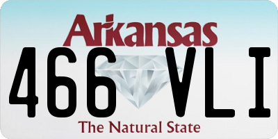 AR license plate 466VLI