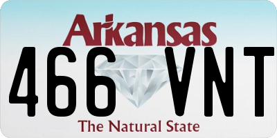 AR license plate 466VNT