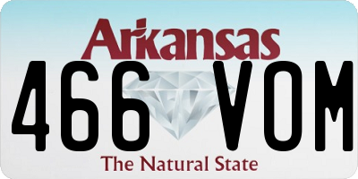 AR license plate 466VOM