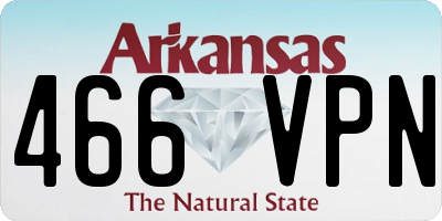 AR license plate 466VPN