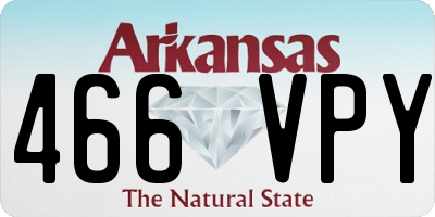 AR license plate 466VPY