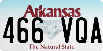 AR license plate 466VQA