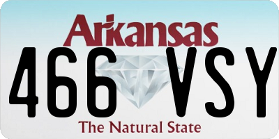 AR license plate 466VSY