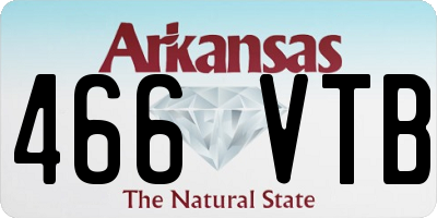 AR license plate 466VTB