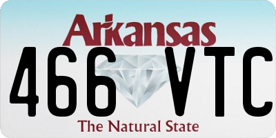 AR license plate 466VTC