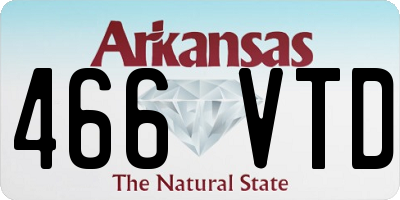 AR license plate 466VTD