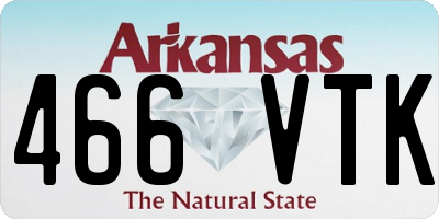 AR license plate 466VTK