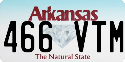AR license plate 466VTM