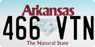 AR license plate 466VTN