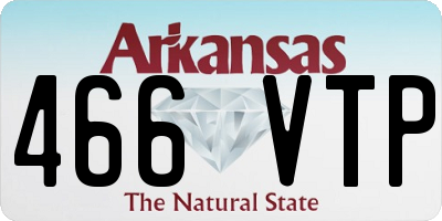 AR license plate 466VTP