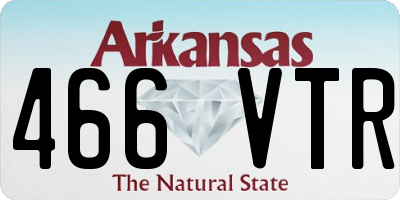 AR license plate 466VTR
