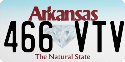 AR license plate 466VTV