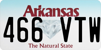 AR license plate 466VTW