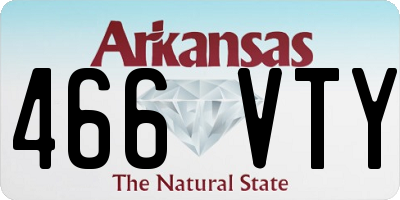 AR license plate 466VTY