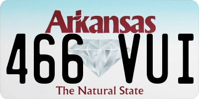 AR license plate 466VUI