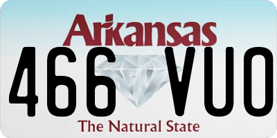 AR license plate 466VUO