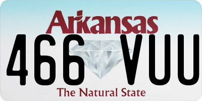AR license plate 466VUU